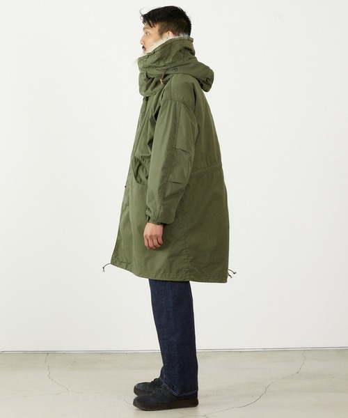 REMI RELIEF(レミレリーフ)の「REMI RELIEF/レミレリーフ C/NyオックスM65フルセット ミリタリージャケット モッズコート メンズ レディース 2026年 秋 秋服 冬 冬服(ミリタリージャケット・メンズ・カーキ・M/L/XL)」の5枚目の写真