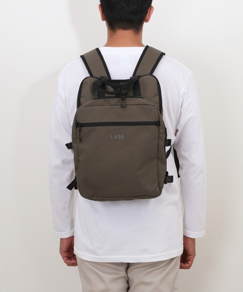 L.R.M(エルアールエム)の「L.R.M スクエア2層リュック(バックパック/リュック・メンズ・ブラウン系その他・FREE)」の6枚目の写真