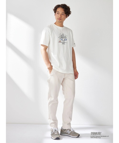 McGREGOR(マックレガー)の「【PEANUTS】プリントT(帆船)(Tシャツ/カットソー・メンズ・ネイビー/アイボリー・M/L)」の4枚目の写真