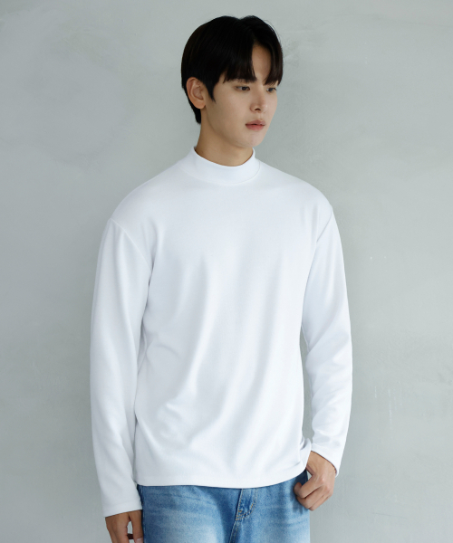 SIGNATURE（シグネチャ）の「[チェンジョンウXシグニチャー]モックネックニットTシャツ[ホワイト]（ニット/セーター・レディース・その他・MEDIUM/LARGE）」の8枚目の写真