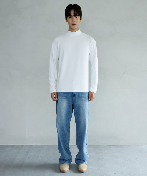 SIGNATURE（シグネチャ）の「[チェンジョンウXシグニチャー]モックネックニットTシャツ[ホワイト]（ニット/セーター・レディース・その他・MEDIUM/LARGE）」の9枚目の写真