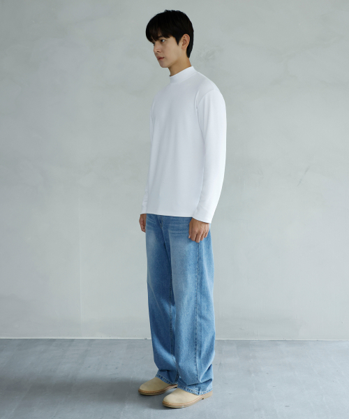 SIGNATURE（シグネチャ）の「[チェンジョンウXシグニチャー]モックネックニットTシャツ[ホワイト]（ニット/セーター・レディース・その他・MEDIUM/LARGE）」の10枚目の写真