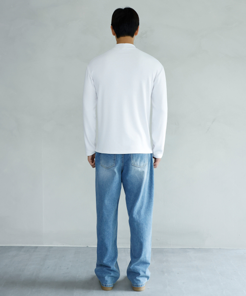SIGNATURE（シグネチャ）の「[チェンジョンウXシグニチャー]モックネックニットTシャツ[ホワイト]（ニット/セーター・レディース・その他・MEDIUM/LARGE）」の11枚目の写真