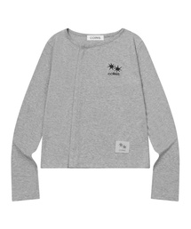 カナ アンバランスボタン 長袖Tシャツ (3カラー)