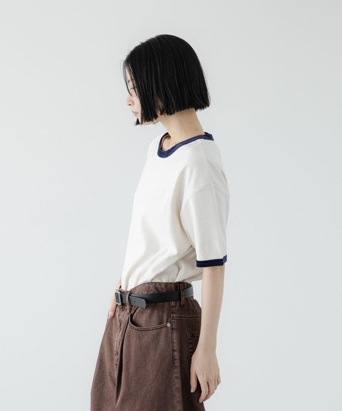 LOWRYS FARM(ローリーズファーム)の「【LFM(U)】ベロアリンガーTEE 1044085(Tシャツ/カットソー・メンズ・アイボリー/ネイビー/ブラック・MEDIUM/LARGE)」の7枚目の写真