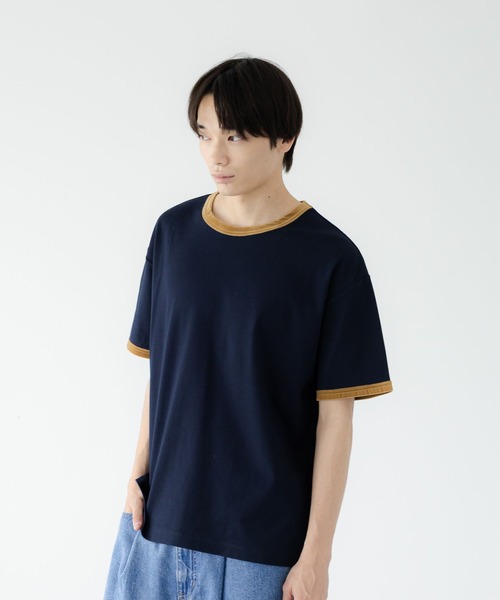 LOWRYS FARM(ローリーズファーム)の「【LFM(U)】ベロアリンガーTEE 1044085(Tシャツ/カットソー・メンズ・アイボリー/ネイビー/ブラック・MEDIUM/LARGE)」の10枚目の写真