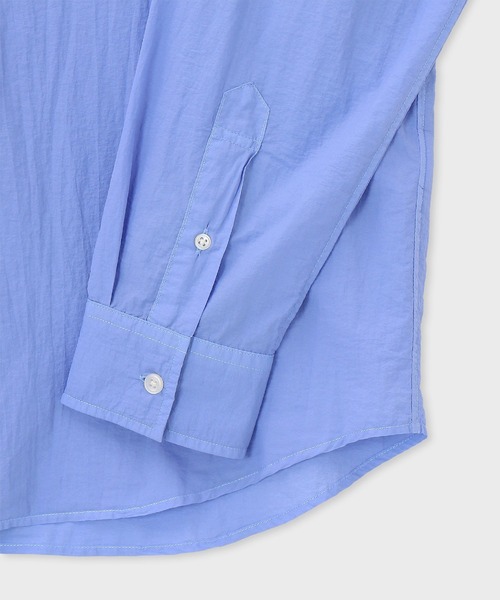 PS Paul Smith(ピーエスポールスミス)の「ガーメントダイ ナイロン カジュアルシャツ / 262714 EXSH01(シャツ/ブラウス・メンズ・ボルドー/ブルー/オリーブ・MEDIUM/LARGE/X-LARGE)」の8枚目の写真