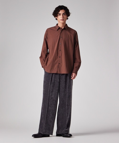 PS Paul Smith(ピーエスポールスミス)の「ガーメントダイ ナイロン カジュアルシャツ / 262714 EXSH01(シャツ/ブラウス・メンズ・ボルドー/ブルー/オリーブ・MEDIUM/LARGE/X-LARGE)」の20枚目の写真