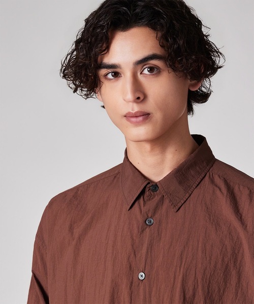 PS Paul Smith(ピーエスポールスミス)の「ガーメントダイ ナイロン カジュアルシャツ / 262714 EXSH01(シャツ/ブラウス・メンズ・ボルドー/ブルー/オリーブ・MEDIUM/LARGE/X-LARGE)」の22枚目の写真