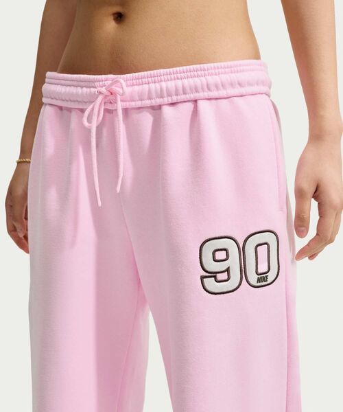 NIKE(ナイキ)の「ナイキ Studio Fleece ミディアムウェイト ウィメンズ ミッドライズ ワイドレッグパンツ / Nike Studio Fleece Medium Weight Women's Mid-Rise Wide-Leg Pants IV5749-663 Pink Foam(スウェットパンツ・レディース・ピンク・XS/S/XL/M/L)」の7枚目の写真