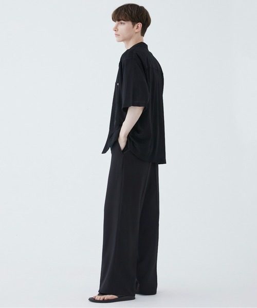 PUBLIC TOKYO(パブリックトウキョウ)の「クリーンワッフルリラックスシャツ(シャツ/ブラウス・メンズ・ブラック/オフホワイト/ブラウン・1/2)」の18枚目の写真