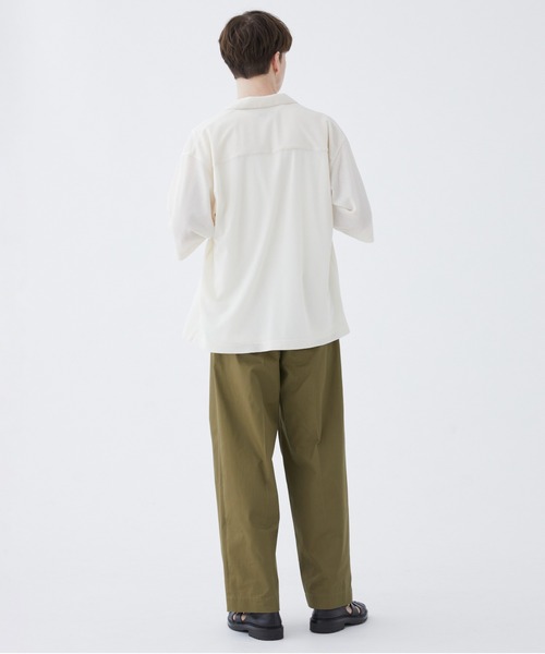 PUBLIC TOKYO(パブリックトウキョウ)の「クリーンワッフルリラックスシャツ(シャツ/ブラウス・メンズ・ブラック/オフホワイト/ブラウン・1/2)」の9枚目の写真