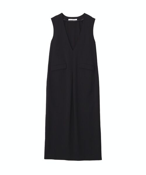 GARAGE OF GOOD CLOTHING(ガレージオブグッドクロージング)の「ムジ深Vネックタックジャンパースカート(ジャンパースカート・レディース・ブラック・36/38)」の20枚目の写真
