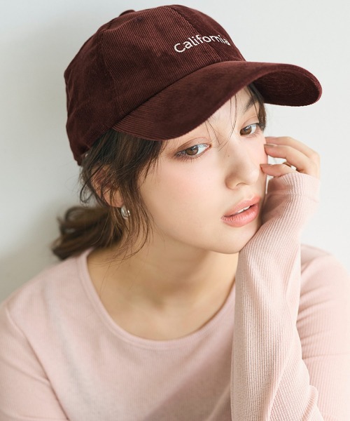 coca(coca)(コカ)の「コーデュロイキャップ(キャップ・レディース・ブラウン/ネイビー・ONE SIZE)」の1枚目の写真
