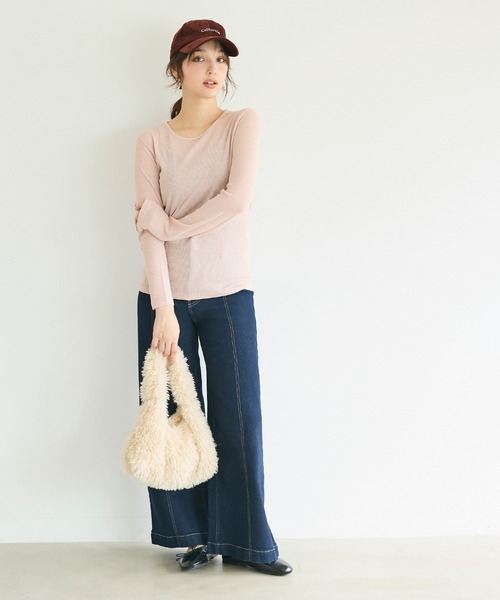 coca(coca)(コカ)の「コーデュロイキャップ(キャップ・レディース・ブラウン/ネイビー・ONE SIZE)」の3枚目の写真
