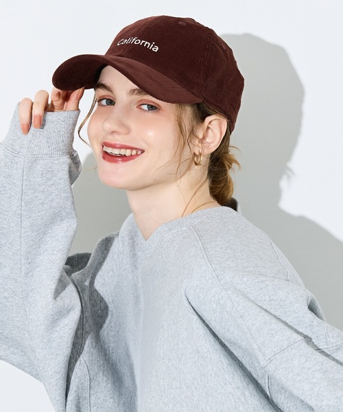 coca(coca)(コカ)の「コーデュロイキャップ(キャップ・レディース・ブラウン/ネイビー・ONE SIZE)」の6枚目の写真
