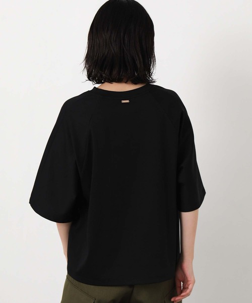 Gready Brilliant(グレディブリリアン)の「Endlless5分袖Tシャツ(Tシャツ/カットソー・レディース・ブラック/ワイン/オフホワイト・38)」の18枚目の写真