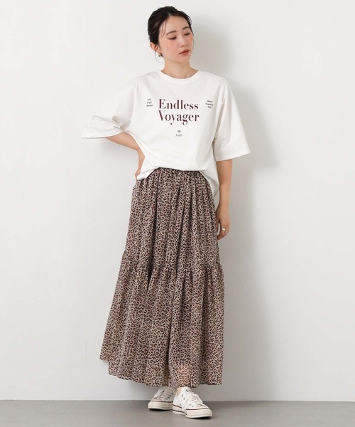 Gready Brilliant(グレディブリリアン)の「Endlless5分袖Tシャツ(Tシャツ/カットソー・レディース・ブラック/ワイン/オフホワイト・38)」の7枚目の写真