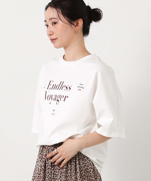 Gready Brilliant(グレディブリリアン)の「Endlless5分袖Tシャツ(Tシャツ/カットソー・レディース・ブラック/ワイン/オフホワイト・38)」の9枚目の写真