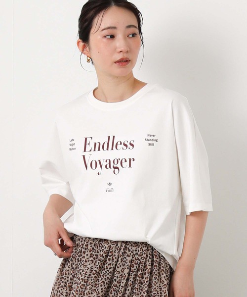 Gready Brilliant(グレディブリリアン)の「Endlless5分袖Tシャツ(Tシャツ/カットソー・レディース・ブラック/ワイン/オフホワイト・38)」の11枚目の写真