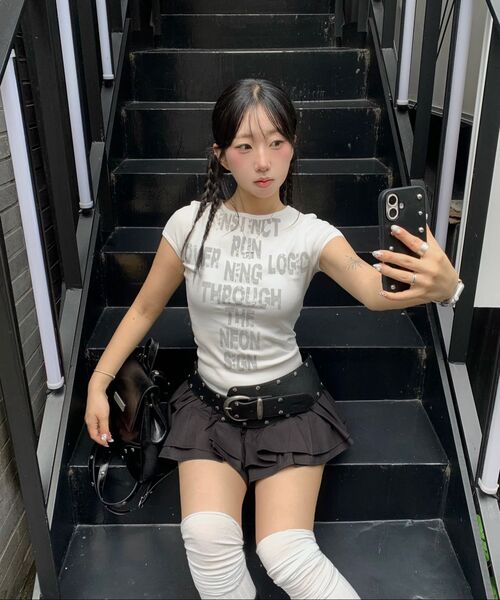 KHAKIPOINT(カーキポイント)の「Instinct Graphic Top (ivory)(Tシャツ/カットソー・レディース・その他・FREE)」の3枚目の写真