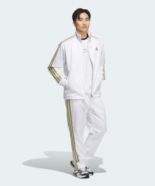 adidas(アディダス)の「Stadium Gold レギュラーフィットクライマウォーム メッシュ裏地付きウーブン フルジップ ジャケット / ジャージ / アディダス adidas(ジャージ・メンズ・ホワイト・XX-LARGE/LARGE/MEDIUM/SMALL/X-LARGE/X-SMALL)」の3枚目の写真
