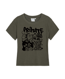 ANGELDEM レディース スリムフィット 半袖Tシャツ 5 COLORS