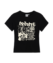 ANGELDEM レディース スリムフィット 半袖Tシャツ 5 COLORS