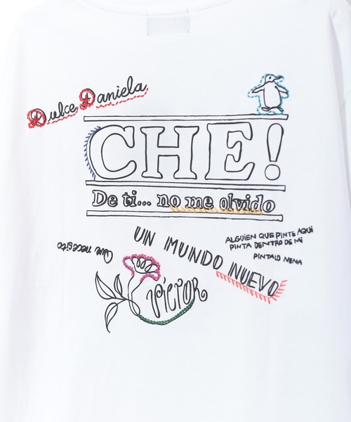 ARTCHIVES MALIBU(アートカイブス マリブ)の「【Machined Handiwork by DANIELA MARIBEL / ダニエラ マリベル】CHE TEE(Tシャツ/カットソー・レディース・ホワイト/グレー/グリーン・S/M/L/XS)」の9枚目の写真