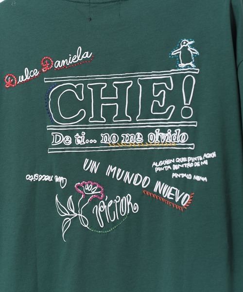 ARTCHIVES MALIBU(アートカイブス マリブ)の「【Machined Handiwork by DANIELA MARIBEL / ダニエラ マリベル】CHE TEE(Tシャツ/カットソー・レディース・ホワイト/グレー/グリーン・S/M/L/XS)」の13枚目の写真