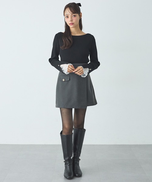 SOELA(ソエラ)の「【SOELA】ビット付スカート/WEB限定(スカート・レディース・ブラウン/ブラック/チャコールグレー・S/M)」の10枚目の写真
