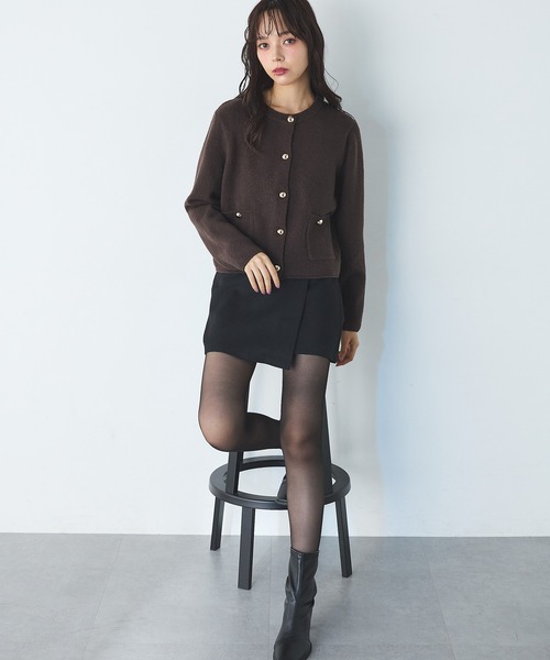 SOELA(ソエラ)の「【SOELA】ビット付スカート/WEB限定(スカート・レディース・ブラウン/ブラック/チャコールグレー・S/M)」の4枚目の写真