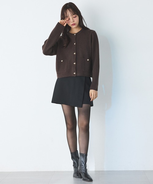 SOELA(ソエラ)の「【SOELA】ビット付スカート/WEB限定(スカート・レディース・ブラウン/ブラック/チャコールグレー・S/M)」の5枚目の写真