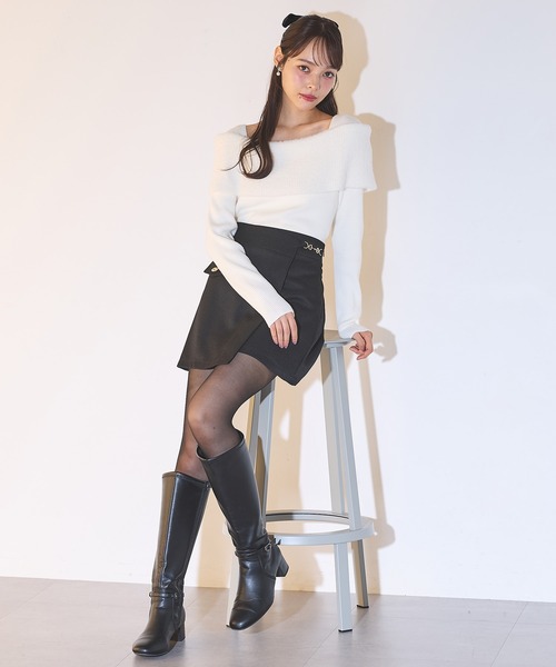 SOELA(ソエラ)の「【SOELA】ビット付スカート/WEB限定(スカート・レディース・ブラウン/ブラック/チャコールグレー・S/M)」の6枚目の写真