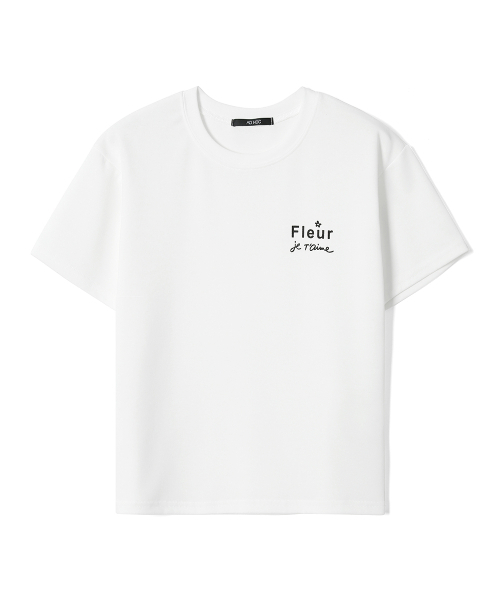 ADHOC(アドホック)の「レディース アーバンシック スモールアートワーク 半袖Tシャツ (アイボリー) (HC5STA2)(Tシャツ/カットソー・レディース・その他・FREE)」の1枚目の写真