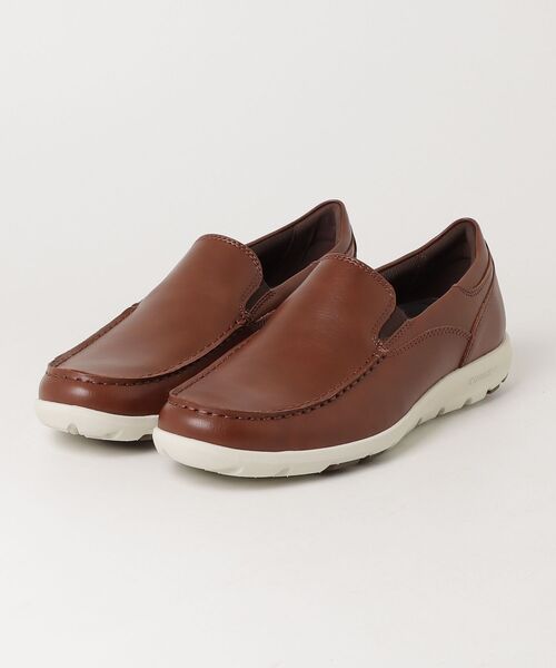 ROCKPORT(ロックポート)の「BANHAM/バナム スリッポン(スリッポン・メンズ・ブラウン・25.0cm/24.5cm/28.0cm/27.5cm/27.0cm/26.5cm/26.0cm/25.5cm)」の1枚目の写真