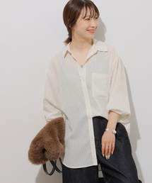 JOURNAL STANDARD relume（ジャーナルスタンダード　レリューム）の「ギンガムドビーオーバーサイズシャツ（シャツ/ブラウス・レディース）」