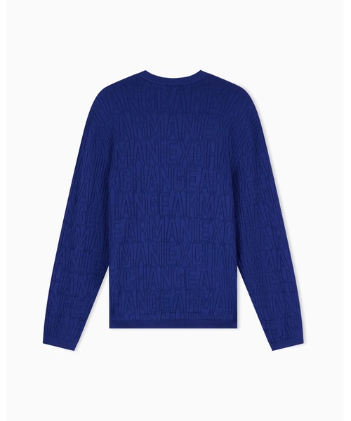 ARMANI EXCHANGE(アルマーニエクスチェンジ)の「【A|X アルマーニ エクスチェンジ】オールオーバージャカードロゴ ニットプルオーバー(ニット/セーター・メンズ・ブラック・X-SMALL/X-LARGE/SMALL/MEDIUM/LARGE)」の15枚目の写真