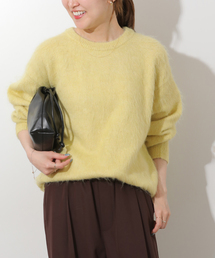 《一部WEB限定》シャギークルーネックプルオーバー
