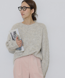 《一部WEB限定》シャギークルーネックプルオーバー