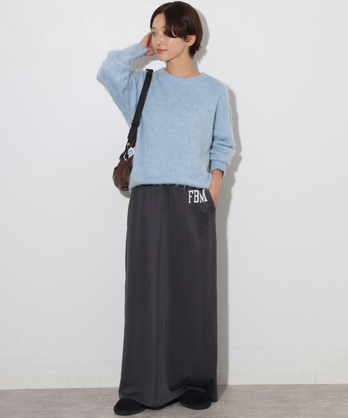 JOURNAL STANDARD relume(ジャーナルスタンダード レリューム)の「《一部WEB限定》シャギークルーネックプルオーバー(ニット/セーター・レディース・ライトグレー/サックスブルー/ピンク/イエロー・FREE)」の11枚目の写真