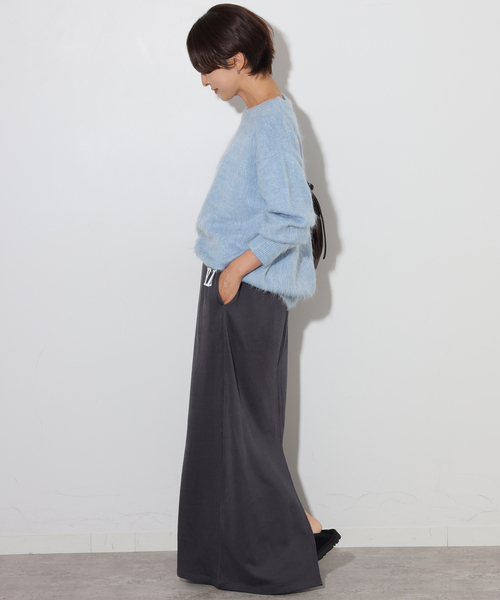 JOURNAL STANDARD relume(ジャーナルスタンダード レリューム)の「《一部WEB限定》シャギークルーネックプルオーバー(ニット/セーター・レディース・ライトグレー/サックスブルー/ピンク/イエロー・FREE)」の12枚目の写真