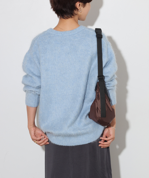 JOURNAL STANDARD relume(ジャーナルスタンダード レリューム)の「《一部WEB限定》シャギークルーネックプルオーバー(ニット/セーター・レディース・ライトグレー/サックスブルー/ピンク/イエロー・FREE)」の17枚目の写真