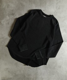 MANYMENMANYMINDS / フェード加工ワッフルロングスリーブTEE