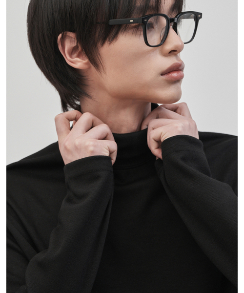 WORK ON BODY OFF（ワークオンボディオフ）の「レスティッド セミオーバーフィット タートルネックニット [ブラック]（ニット/セーター・メンズ・ブラック・SMALL/MEDIUM/LARGE/X-LARGE）」の4枚目の写真