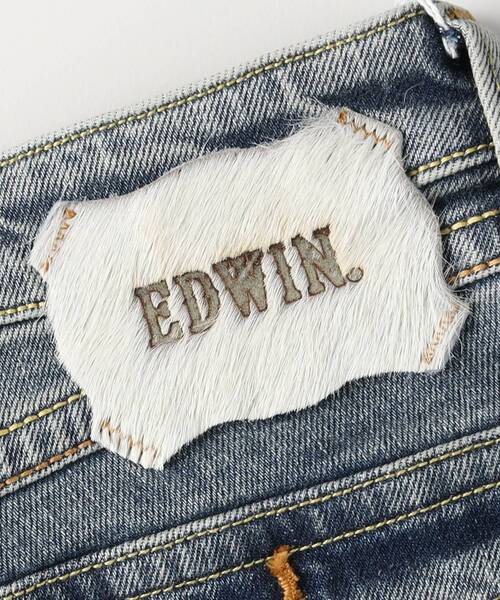 EDWIN（エドウィン）の「《脚長効果/美脚シルエット/快適ストレッチ》EDWIN  00sクラフトステッチフレア（その他パンツ・レディース・サックスブルー・05/04/03/02）」の2枚目の写真