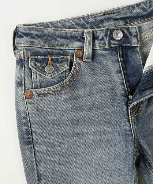 EDWIN（エドウィン）の「《脚長効果/美脚シルエット/快適ストレッチ》EDWIN  00sクラフトステッチフレア（その他パンツ・レディース・サックスブルー・05/04/03/02）」の3枚目の写真