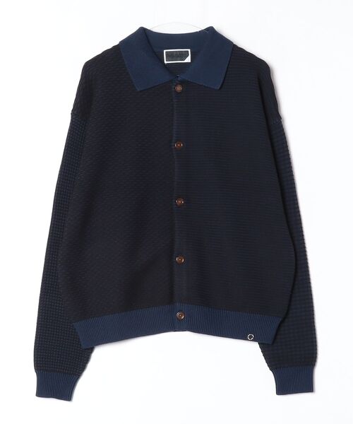 PHINGERIN(フィンガリン)の「PHINGERIN MULTI KNIT SHIRT JACKET (PD-262-KN-051)(カーディガン/ボレロ・メンズ・ネイビー・LARGE/MEDIUM)」の11枚目の写真