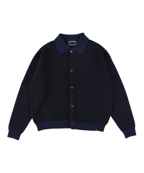 PHINGERIN(フィンガリン)の「PHINGERIN MULTI KNIT SHIRT JACKET (PD-262-KN-051)(カーディガン/ボレロ・メンズ・ネイビー・LARGE/MEDIUM)」の8枚目の写真