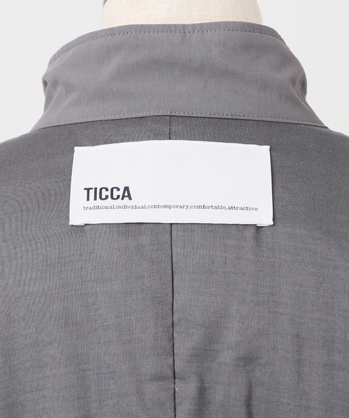 JOURNAL STANDARD(ジャーナルスタンダード)の「【TICCA / ティッカ】ハディッドモッズコート(その他アウター・レディース・ベージュ/チャコールグレー・FREE)」の6枚目の写真